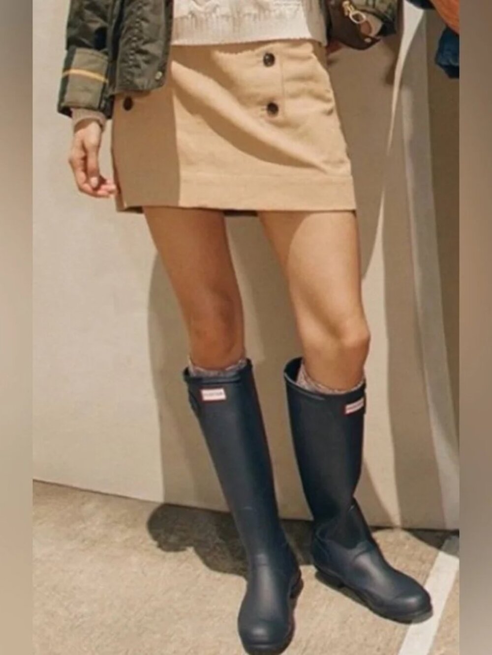 FLAW HUNTER Original Tall Waterproof Rain Boots Vulcanized Matte Navy US-8